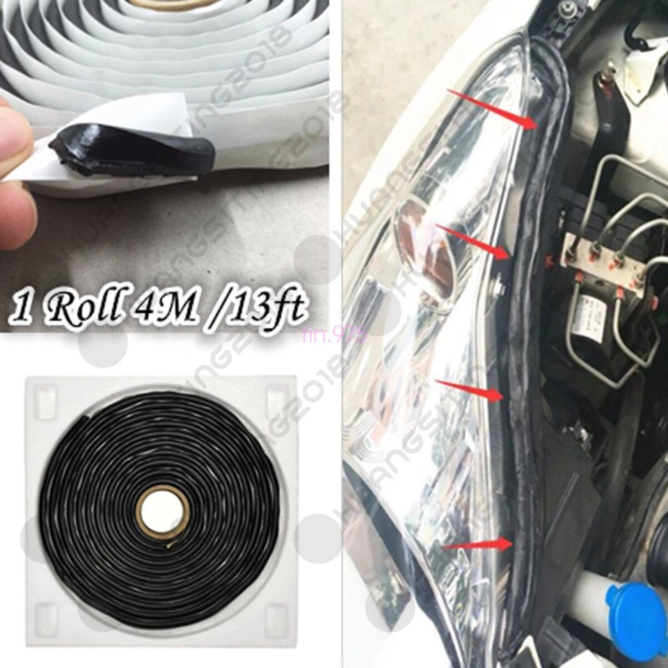 4M Butyl Rubber Glue For Headlight Sealant Retrofit Reseal headlamps windshield - Image 1 of 4