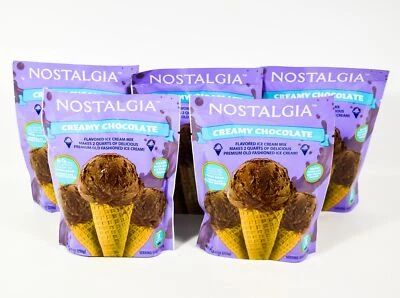 5 Nostalgia CHOCOLATE Ice Cream Mix 8oz pack 02/09/2026 Makes 2 Quarts each - Image 1 of 4