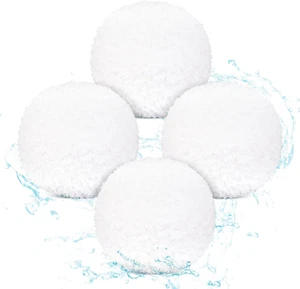 4Pcs Scum Absorbing Ball for Hot Tub Scum and Pool, White Plunge Scum Ball Clean - Picture 1 of 7