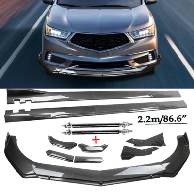 Carbon Fiber Front Bumper Rear Lip Spoiler Side Skirt For Acura MDX Body Kits - Изображение 1 из 4