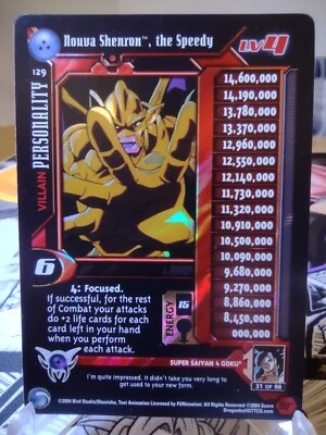 DBZ CCG DRAGON BALL GT NOUVA SHENRON THE SPEEDY LV4 #129 LIMITED ALT FOIL NM/VLP - Image 1 of 2