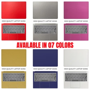 Kohlefaser Laptop Vinyl Aufkleber Skin Sticker ACER HP DELL ASUS 11 bis 17 Zoll - Bild 1 von 8