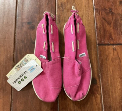 TOMS KIDS ребенка 3,5 лет розовый холст туфли молодежи классический новый - Изображение 1 из 4