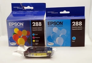 NEW 6 OEM Sealed Standard 288 Ink Cartridge Epson 4 Pack plus 2 more Blue Yellow - Picture 1 of 2