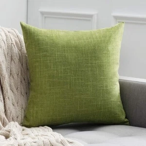 Large Cushions/ Covers Set Of 2 60x60cm Each. 24" Linen Look - Picture 1 of 4