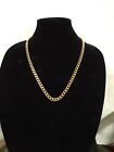 23 Inch. 24 K. Gold Plated (Curb Link Necklace) 6 Mm