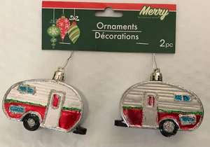 Anhänger Frohe Weihnachten Mini kleine Deko Camping Set / 2 - Bild 1 von 3
