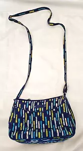 Vera Bradley Katalina Showers Crossbody Purse Blue/Green/Yellow 9x6x2.5;Drop24 - Picture 1 of 6