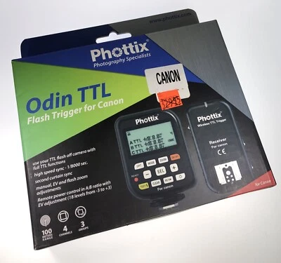 Phottix Odin TTL Flash Trigger & Receiver for Canon (New) - Image 1 of 3
