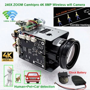 4K 8MP Sony IMX415 240X Zoom Auto Tracking 2.4G+5G Wireless IP Camera 2Way Audio - Picture 1 of 6