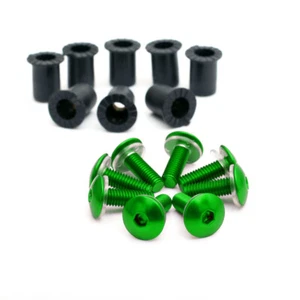 Green Motorcycle Windscreen Bolts Screws 8pcs For Ninja 1000 SX Z650 Z900 17-23 - Picture 1 of 4