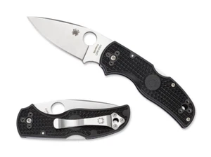 Spyderco Native 5 BLK FRN S30V C41PBK5 Satin Plain Edge *MADE IN THE USA* - Picture 1 of 2