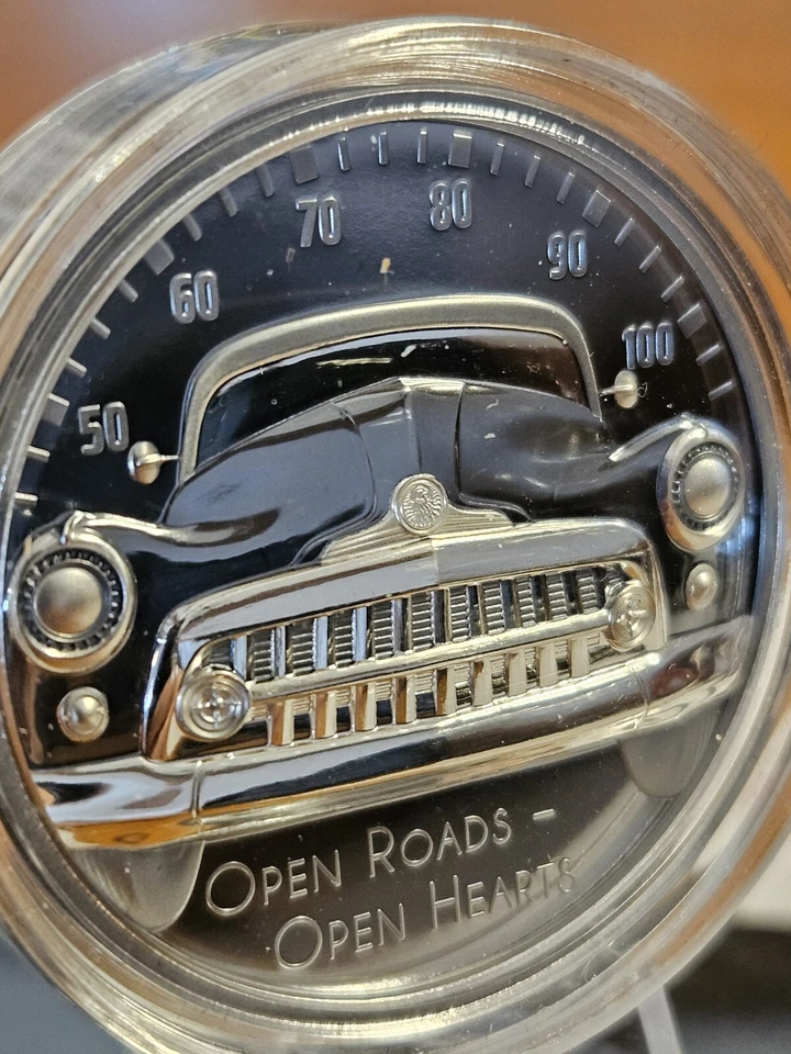  2 OZ  SILVER 999  OPEN ROADS 10 Dollari Cook Islands 2021 BLACK PROOF - Immagine 1 di 4