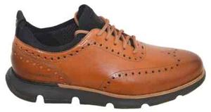 Cole Haan Men's 4.ZERØGRAND Wingtip Oxford British Tan C31884 - Picture 1 of 3