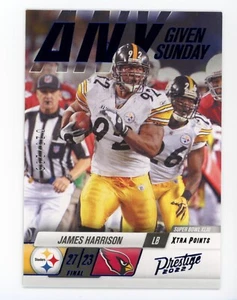 2022 Panini Prestige #9 James Harrison Any Given Sunday Xtra Points Viola #/299 - Foto 1 di 2