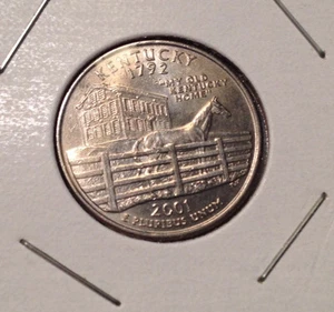 2001 P or D Kentucky 50 States Quarter - Picture 1 of 2