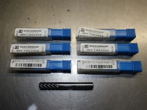 6 NEW! Benchmark 3/8" Carbide Endmill 7 Flute .093R BM-T991925 - Picture 1 of 3