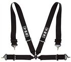 Trs Magnum 4 Point Race Harness In Black (Snap Hook & Aero Buckle) Fia Approved