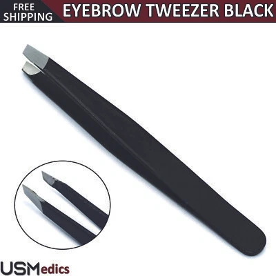 Eyebrow Removal Tweezers Slant Tip Eyebrow Facial Nose Ingrown Hair Removal - Image 1 of 4