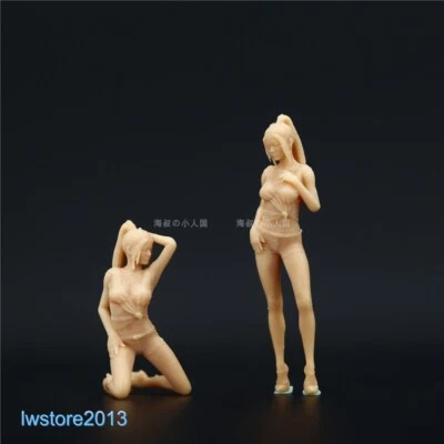 1/87 Sexy Girls Lady Scene Props Miniatures Figures Model For Cars Vehicles Toys - Image 1 of 4