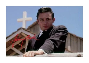 Johnny Cash 2 A4 reproduction signed poster with choice of frame - Picture 1 of 6