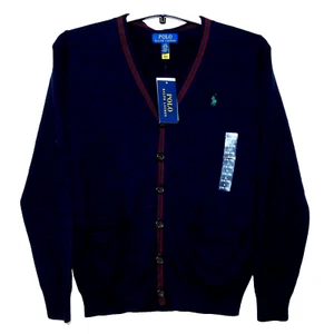Cárdigan Polo Ralph Lauren Talla 14-16 años Azul Marino Nuevo con Etiquetas - Imagen 1 de 10