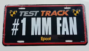 Disney Epcot TEST TRACK #1 MM FAN License Plate Prop Display Tag WDW NEW RETIRED - Picture 1 of 2