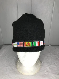 Vintage 90s Shred Alert Beanie Hat Cap Fleece Hiking Ski Snowboard Polartec - Picture 1 of 5