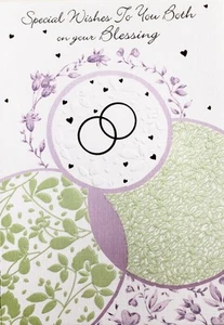 Besondere Wünsche an euch beide auf eurer Segensgrußkarte, Blumenmotiv, Neu - Bild 1 von 1