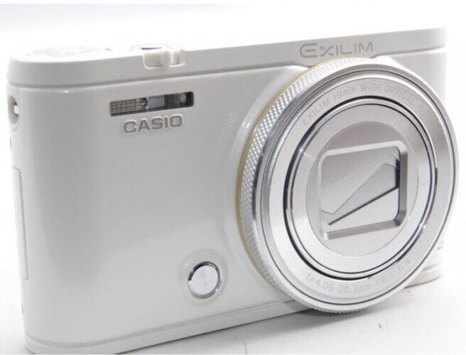 Casio Exilim EX-ZR4100 Digital Camera White Silver Tested | eBay