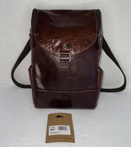 Jack Georges Convertible Backpack Sling Voyager Buffalo Leather Unisex Bag #7137 - Picture 1 of 9