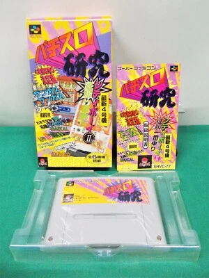 SNES -- Pachi Slot Kenkyu -- Boxed. Super famicom. Japan game. 14242 - Image 1 of 4