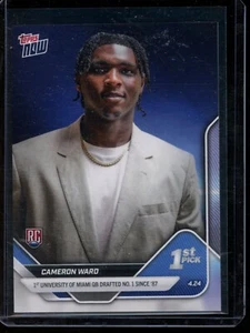 2025 Topps Now Cam Ward #1 Overall Draft Pick RC #D-1 - Imagen 1 de 2