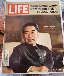 LIFE MAGAZINE JULY 30 1971 CHINA PREMIER CHOU EN-LAI NIXON LINCOLN SITTING ROOM - Picture 1 of 11