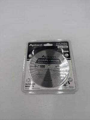 Hoja de sierra con acabado inalámbrico AVANTI 5 1/2” x 100 dientes - chapa de madera contrachapada plástico OSB Foto 1 de 2