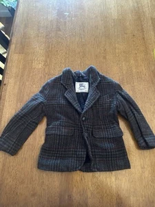 Kids Vintage Burberrys London Wool Coat Jacket Size 3/4 98cm - Picture 1 of 9