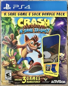 Paquete de juegos y calcetines Crash Bandicoot N-Sane Trilogy - Playstation 4 PS4 *VER DESCRIPCIÓN* - Imagen 1 de 13
