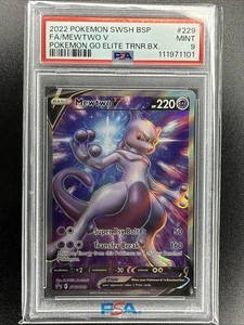 Mewtwo V SWSH229 SWSH: Sword & Shield Promo Cards Holo PSA 9 - Picture 1 of 2