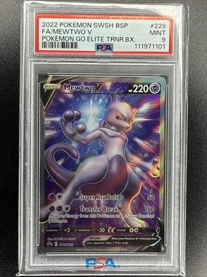 Mewtwo V SWSH229 SWSH: Sword & Shield Promo Cards Holo PSA 9 - Image 1 of 2
