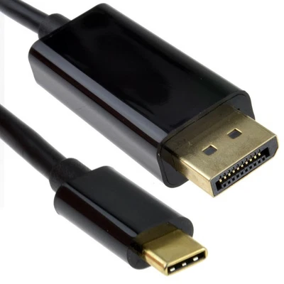 USB 3.1 Typ C Zu Displayport Kabel UHD 4K 60Hz Adapter Kabel 1m/2m/3M/5m Schwarz - Bild 1 von 3