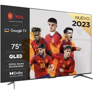 TCL 75" TV 75C641, QLED, UHD, HDR10+, 120 Hz, Dolby Vision, Google TV - Imagen 1 de 5