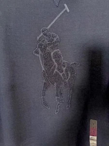 Polo Ralph Lauren Hombre Talla Pequeña Big Pony Chenille Sudadera Azul Marino Nueva con Etiquetas - Imagen 1 de 16
