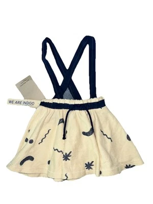 Vestido Zara Bebé Niñas Falda Jersey con Tirantes y Bolsillo Trasero, Talla 9-12 M, Nuevo con Etiquetas Foto 1 de 4