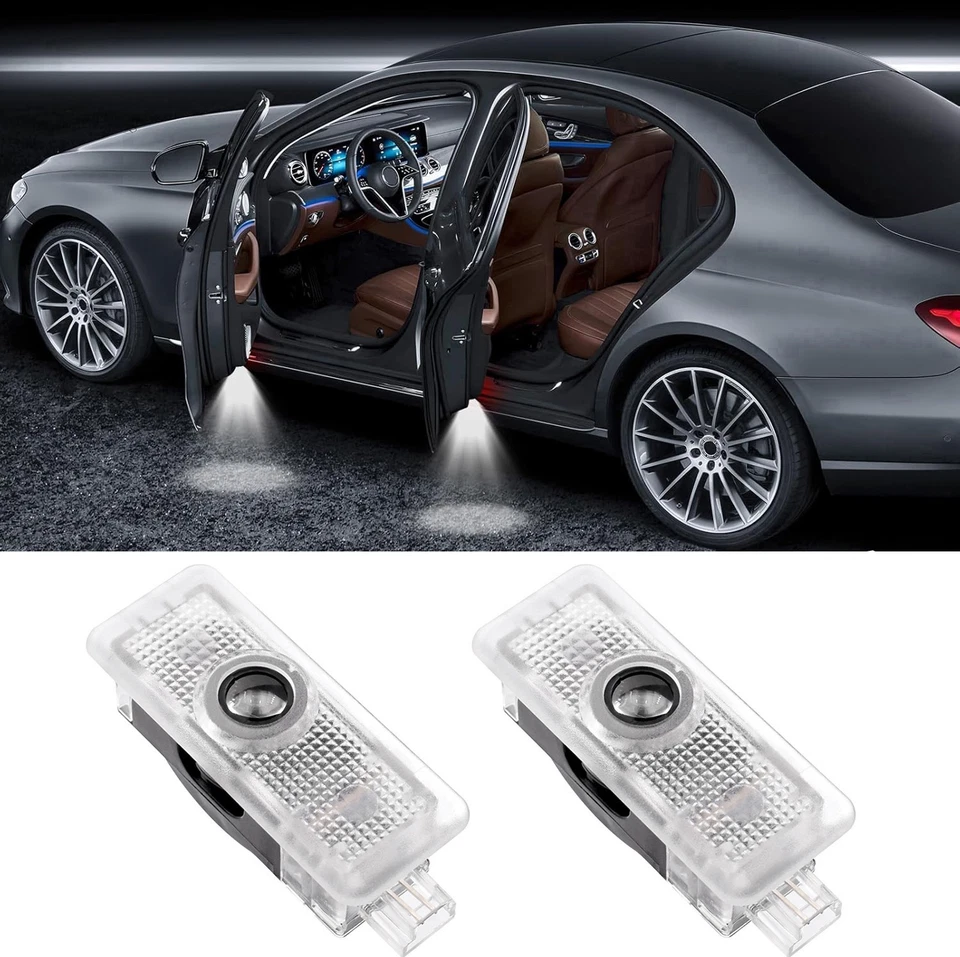 2x LED illuminazione ingresso proiettore luce porta per Mercedes CLA C117 CLS C218 - Immagine 1 di 4