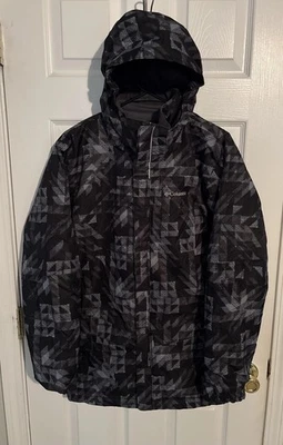 Columbia Boys Bugaboo II 3 in 1 Interchange Jacket Blue Camo Coat Size XL - Image 1 of 4