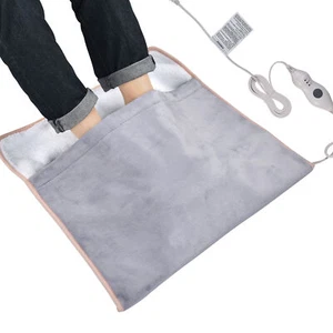 Byootique Electric Heated Foot Warmers Unisex Heating Pad with Auto Shut Off - Picture 1 of 11