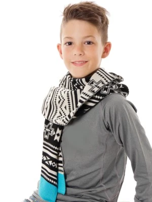 O'Neill Bufanda Calentador Del Cuello Fun Times Negro Patrón Punto Fino - Imagen 1 de 2