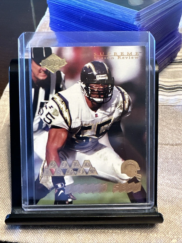 1998 Collector's Edge Supreme Season Review - Gold Ingot #151 Junior Seau - Image 1 of 2