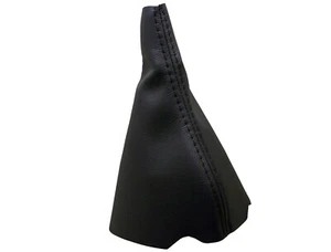 Schwarze Naht passend für Peugeot 207 (2006-2014) Schaltmanschette 100% Leder - Bild 1 von 1