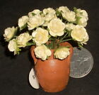 Potted Cut Roses Yellow Light Open 1:12 Miniature Flower Market P-Oh-10Mm 2393